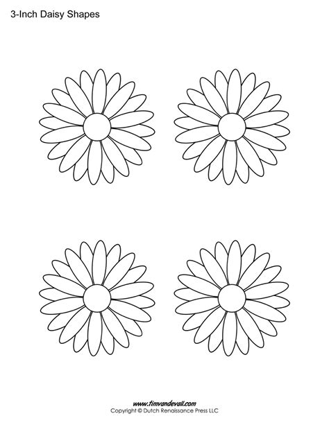 Daisy flower template