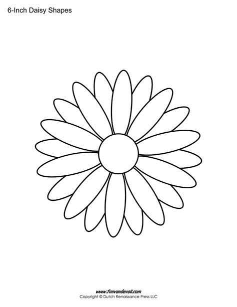 Daisy Flower Template