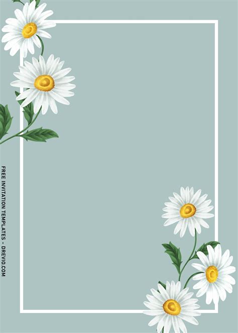 Daisy Invitation Template 1