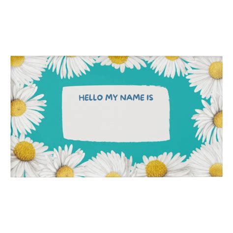 Daisy Name Tag Idea 1