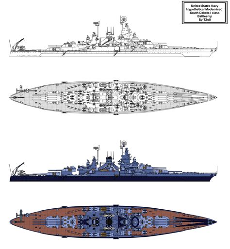 Illustration of the Dakota-class battleship