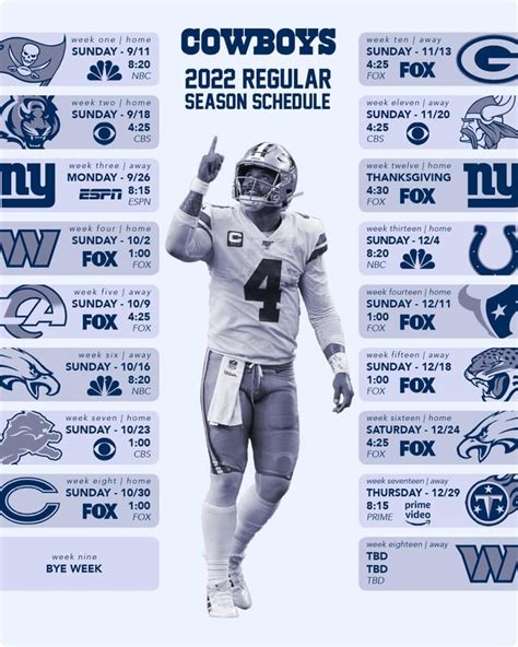 Dallas Cowboys Schedule 2023 PDF