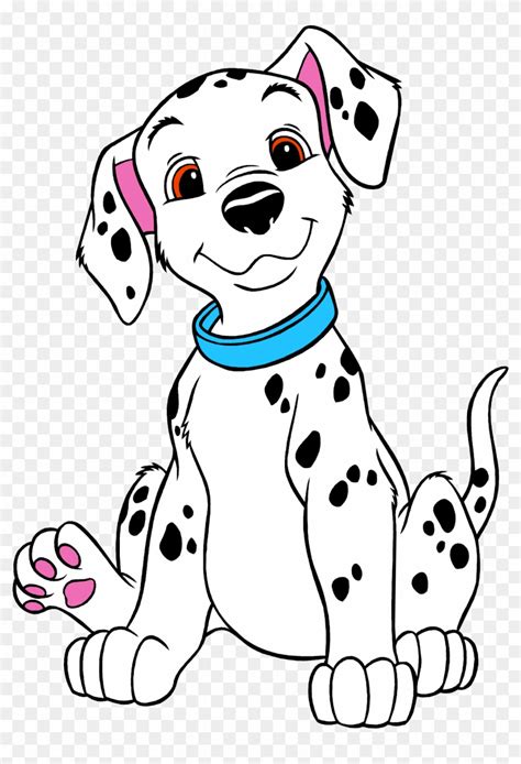 Dalmatian Spots Coloring Page Template