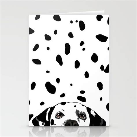 Dalmatian Spots Greeting Card Template