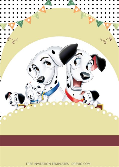 Dalmatian Spots Invitation Template