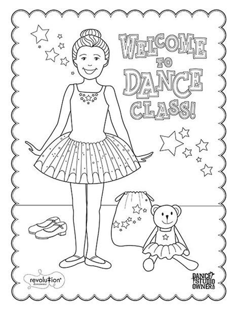 Dance Class Coloring Page