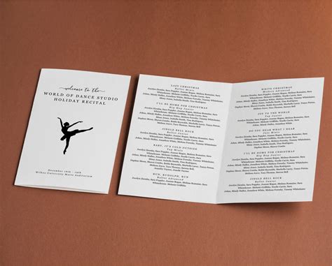 Dance Recital Program Layout Guide