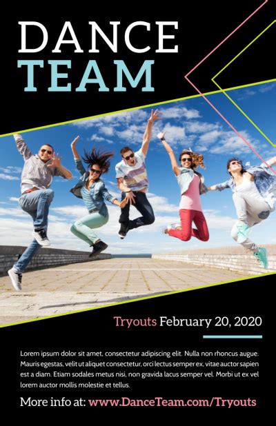 Dance Team Flyer Template 1