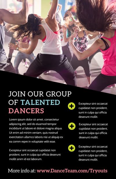 Dance Team Flyer Template 2