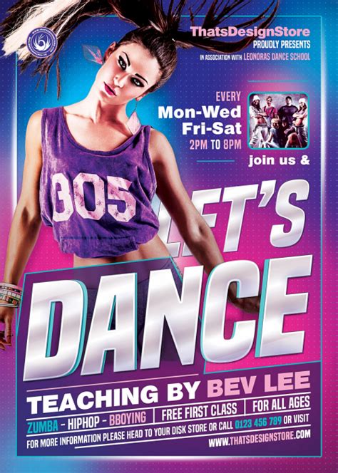 Dance Team Flyer Template 4