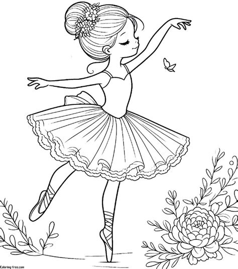 Dance-themed coloring pages for kids