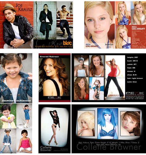 Dancer Comp Card Example