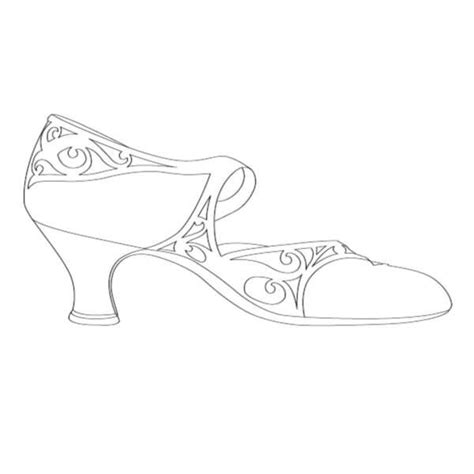 Dancing Shoes Coloring Page