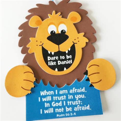 Daniel and the Lions Den Bible Craft Activities for Preschoolers