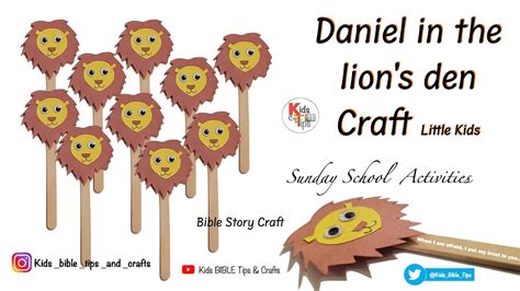 Daniel and the Lions Den Bible Craft for Kids