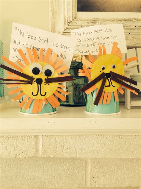 Daniel and the Lions Den Bible Craft Ideas for Sunday School