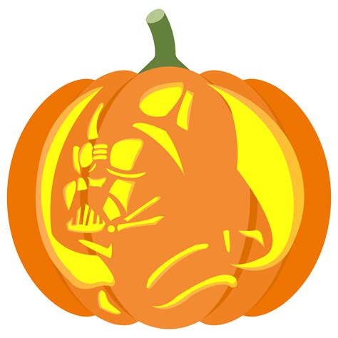 Darth Vader pumpkin template 1