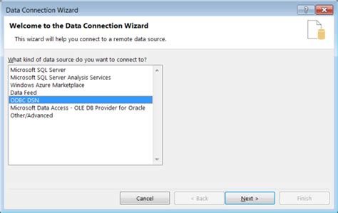 Data Connection Wizard