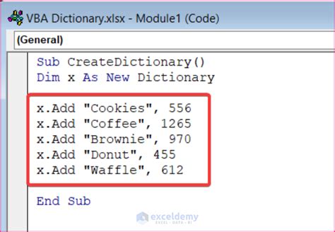 Data Dictionary Excel Macro