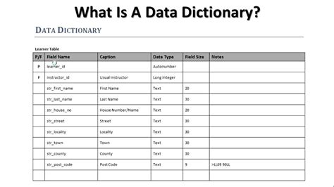 Tips for Creating a Data Dictionary