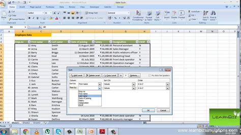 Data Management Excel