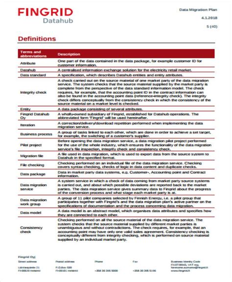 Data Migration Plan Template Best Practices