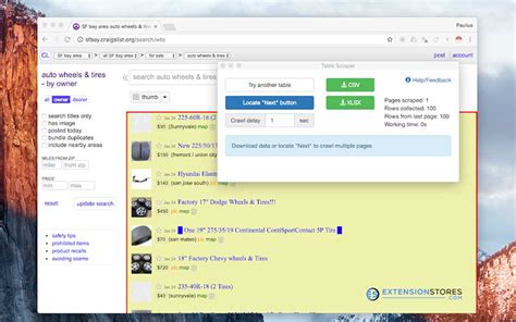 Data Scraper Extension