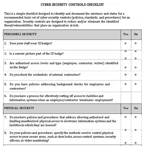 Data Security Plan Review Checklist