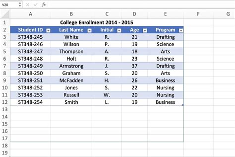 Data Tables in Excel 10