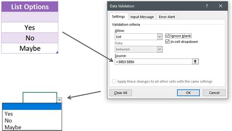 Data validation with blank option