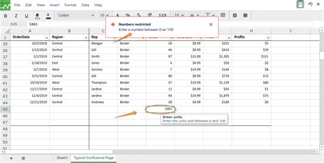 Using Data Validation in Excel