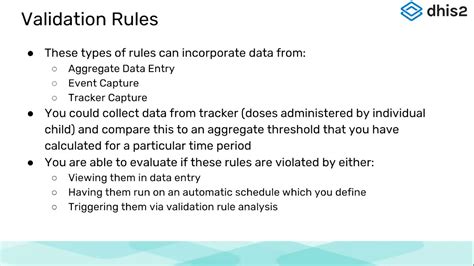 Data Validation Rules