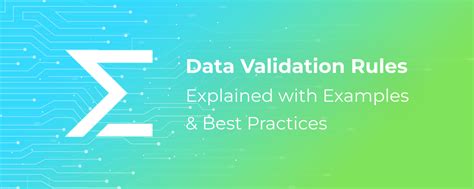 Data Validation Rules