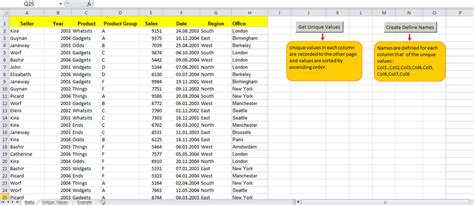 Data Validation Table