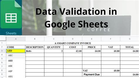 Data Validation Tips in Google Sheets