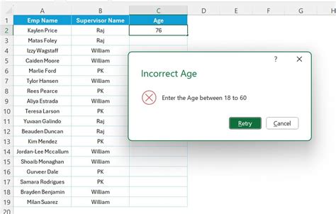 Data Validation Tricks Gallery