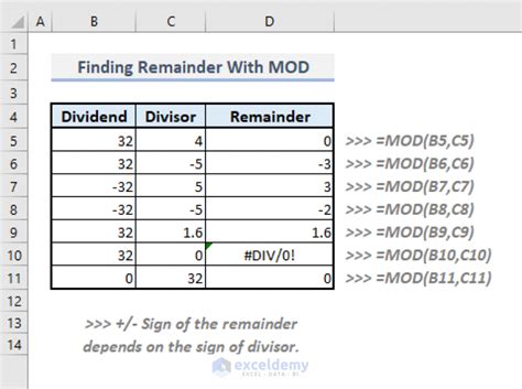 Using the INT and MOD functions to separate dates and times