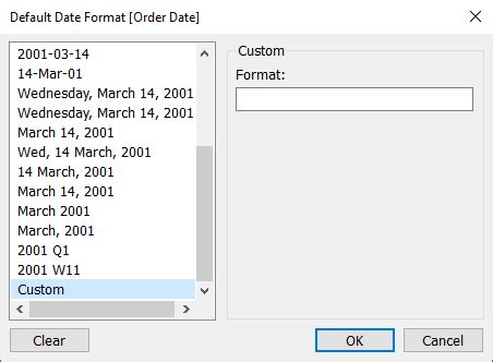 Using a custom format to convert dates