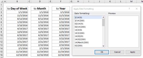 Date conversion using a custom format