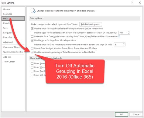 Date Grouping Option