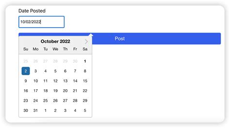 Date Picker Example 7