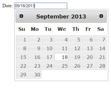 Date Picker Example 9