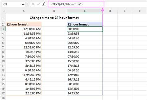 Date and Time Format in Excel