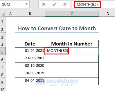 Date to Month Conversion