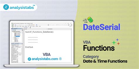 Using the DateSerial function in VBA