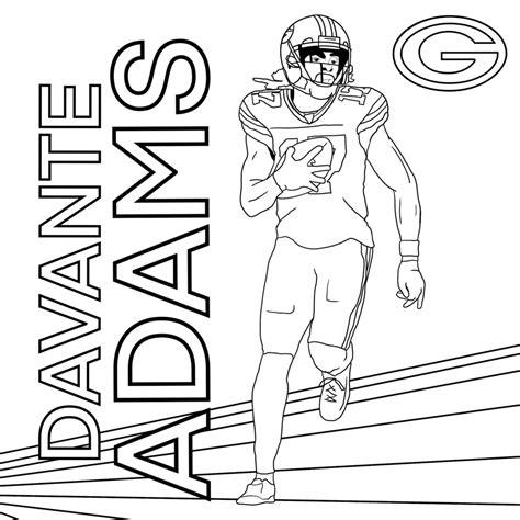 Davante Adams Coloring Page