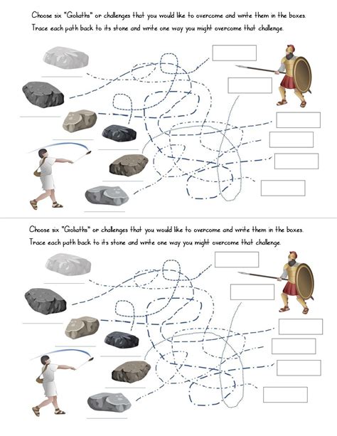 David and Goliath activities for kids