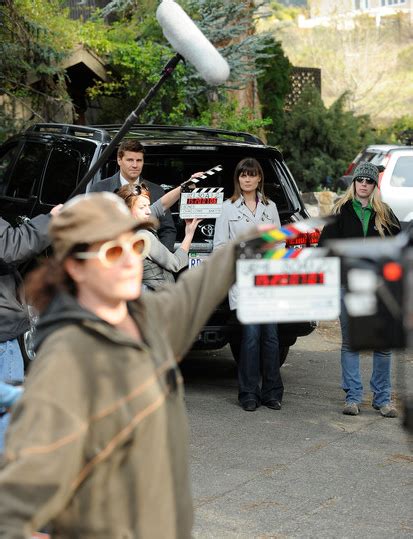 Behind the scenes photography of David Boreanaz