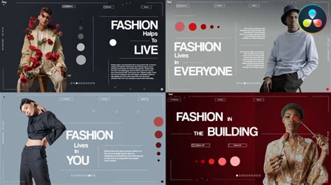 DaVinci Resolve Fashion Photo Slideshow Template