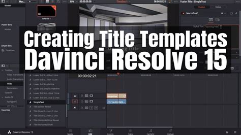 DaVinci Resolve Fusion Title Templates